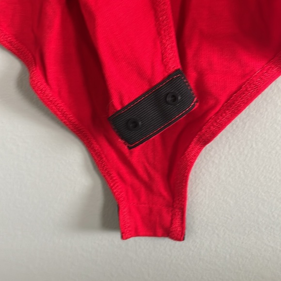 *SOLD* Red Bodysuit, Size XXL - Picture 3 of 8